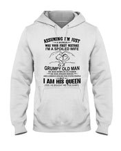 Load image into Gallery viewer, A Spoiled Wife Of An October Grumpy Old Man Birthday Meaningful Gift Hoodie
