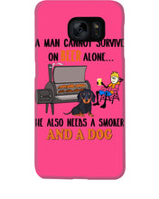 Load image into Gallery viewer, A Man Loves Beer And Dachshund Gift For Dog Lovers Phone case
