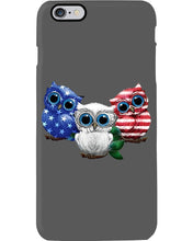 Load image into Gallery viewer, Lovely Phone Case Three Owl With US Flag Gift For Owl Lovers Phone case

