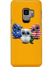 Load image into Gallery viewer, Lovely Phone Case Three Owl With US Flag Gift For Owl Lovers Phone case
