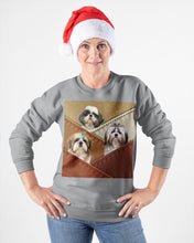 Load image into Gallery viewer, Three Cute Shih Tzu In Bag Gift For Dog Lovers Sweatshirt
