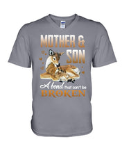 Load image into Gallery viewer, Mother And Son A Bond That Can't Be Broken Guys V-Neck

