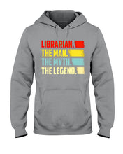 Load image into Gallery viewer, Vintage Funny Librarian The Man The Myth The Legend Gift For Friends Hoodie
