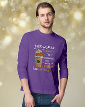 Load image into Gallery viewer, The Quarantine Time With Yarn And Coffee Gift For Women Unisex Long Sleeve

