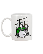 Load image into Gallery viewer, Funny Cat Playing Drums Great Gift For Cat Lovers Mug
