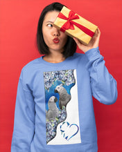 Load image into Gallery viewer, Magical Gray Couple African Parrot Gift For Bird Lovers Sweatshirt
