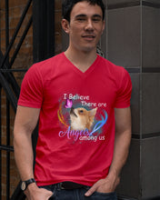 Load image into Gallery viewer, I Believe There Are Angels Among Us Gift For Chihuahua Lovers Guys V-Neck

