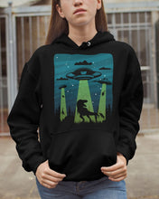Load image into Gallery viewer, UFA Dinosaur T Rex Sky Full Of Stars Hoodie
