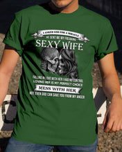 Load image into Gallery viewer, Shes Stubborn Messy And A Brat At Times Black Gift For Husband Guys Tee

