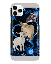 Load image into Gallery viewer, Lovely Phone Case Twinkling Blue Heart Gift For Goat Lovers Phone case

