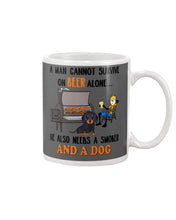 Load image into Gallery viewer, A Man Loves Beer And Dachshund Gift For Dog Lovers Mug

