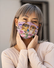Load image into Gallery viewer, Pekingese With Peonies Gift For Dog Lovers Cloth Face Mask
