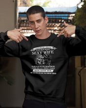 Load image into Gallery viewer, Shes Stubborn Messy And A Brat At Times Black Gift For Husband Sweatshirt
