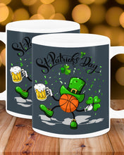 Load image into Gallery viewer, Basketball Saint Patrick's Day Gift For Basketball Lovers Mug
