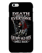 Load image into Gallery viewer, Death Smiles At Everyone Grumpy Old Men Smile Back Gift For Men Phone case
