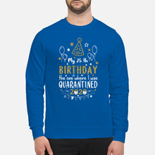 Load image into Gallery viewer, Vintage Funny My 45th Birthday The One Where I Was Quarantined Sweatshirt

