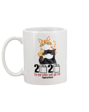 Load image into Gallery viewer, 2020 The Year When Shit Got Real Trending For Cat Lovers Mug

