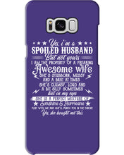Load image into Gallery viewer, Shes Stubborn Messy And A Brat At Times Black Gift For Husband Phone case
