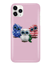 Load image into Gallery viewer, Lovely Phone Case Three Owl With US Flag Gift For Owl Lovers Phone case
