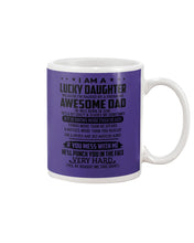 Load image into Gallery viewer, Lucky Daughter Of A June Freaking Awesome Dad Birthday Gift Mug
