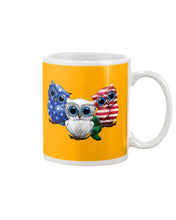 Load image into Gallery viewer, Lovely Phone Case Three Owl With US Flag Gift For Owl Lovers Mug
