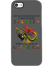Load image into Gallery viewer, Never Underestimate A 60 Year Old Man Can Play A Guitar Phone case
