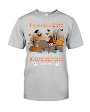 Load image into Gallery viewer, Sloth I'm Really A Storm Don't Let This Human Costume Halloween Gift Guys Tee
