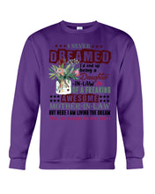 Load image into Gallery viewer, Protea Being A Daughter In Law Of A Freaking Awesome Mother In Law Gift For Women Sweatshirt
