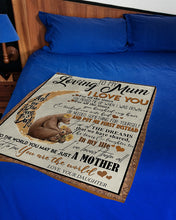 Load image into Gallery viewer, To Me You Are The World Daughter Gift For Loving Mom Fleece Blanket
