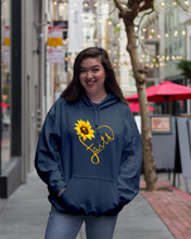 Load image into Gallery viewer, Black Phone Case Sunflower Faith Gift For Christians Hoodie
