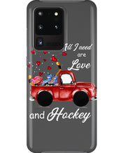 Load image into Gallery viewer, All I Need Are Love And Hockey Gift For Hockey Players Phone case

