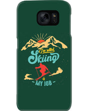 Load image into Gallery viewer, I'm Retired Skiing Is My Job Mountainous Terrain Phone case
