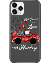 Load image into Gallery viewer, All I Need Are Love And Hockey Gift For Hockey Players Phone case

