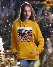 Load image into Gallery viewer, American Flag Sky Flower German Shepherd Gift For Dog Lovers Hoodie
