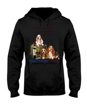 Load image into Gallery viewer, Everything Will Be Just Fine As Long As There Are Basset Hound And Wine Gift For Dog Lovers Hoodie
