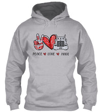 Load image into Gallery viewer, Peace Love Haul Trending Gift For Friends Hoodie
