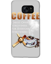 Load image into Gallery viewer, Coffee Christ Offers Forgiveness For Everyone Everywhere Phone case

