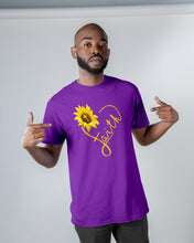 Load image into Gallery viewer, Black Phone Case Sunflower Faith Gift For Christians Guys Tee
