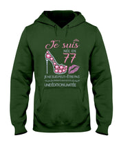 Load image into Gallery viewer, Je Suis Nee En 77 Je Ne Suis Peut-Être Pas Birthday Gift For Grandma Hoodie
