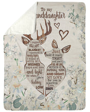 Load image into Gallery viewer, Go Hunting Grandma Gift For Granddaughter My Love For You Sherpa Blanket
