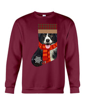 Load image into Gallery viewer, Santa Border Collie In Stock Gift For Dog Lovers Sweatshirt
