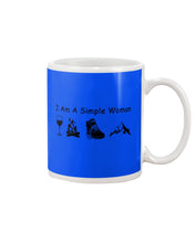 Load image into Gallery viewer, Simple Woman Loves Wine Camping Shoes And Climbing Mug
