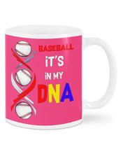 Load image into Gallery viewer, Baseball Be My DNA Gift For Sport Lovers Mug

