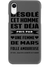 Load image into Gallery viewer, Désolé Cet Homme Est Déjà Pris Par Une Femme De Mars Birthday Gift Phone case
