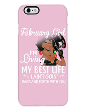 Load image into Gallery viewer, Betty Boop February Girl Living My Best Life Birthday Meaningful Gift Phone case
