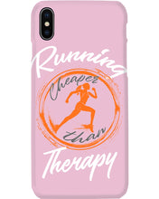 Load image into Gallery viewer, Running Cheaper Than Therapy Gift For Running Lovers Phone case
