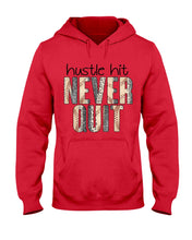Load image into Gallery viewer, Baseball Hustle Hit Never Quit Gift For Lovers Hoodie
