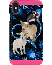 Load image into Gallery viewer, Lovely Phone Case Twinkling Blue Heart Gift For Goat Lovers Phone case
