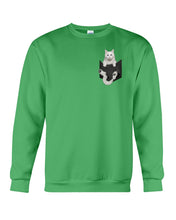 Load image into Gallery viewer, Cat In Your Front Pocket Great Gift For Cat Lovers Sweatshirt
