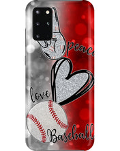 Load image into Gallery viewer, Baseball Peaceful Love Gift For Baseball Lovers Phone case
